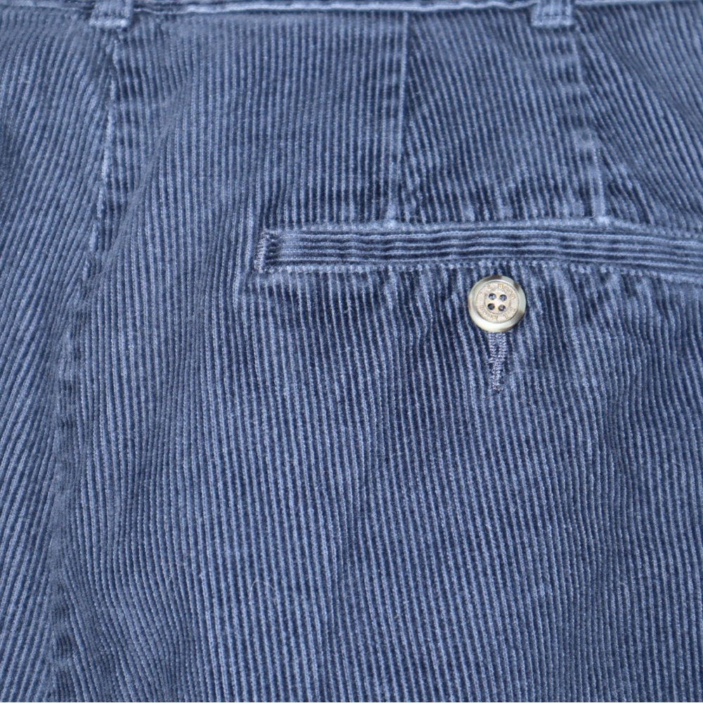 Vintage‎ L.L. Bean Corduroy Pants Womens 8 reg Pleated Front High Rise Navy Blue - Picture 4 of 9